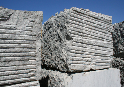 View of Blocks on Quarry